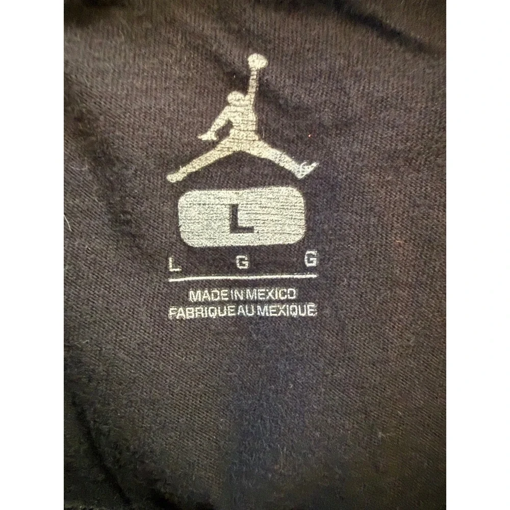 Jordan Mens Jumpman Circle Graphic T-Shirt Black Red Large Short Sleeve Tee